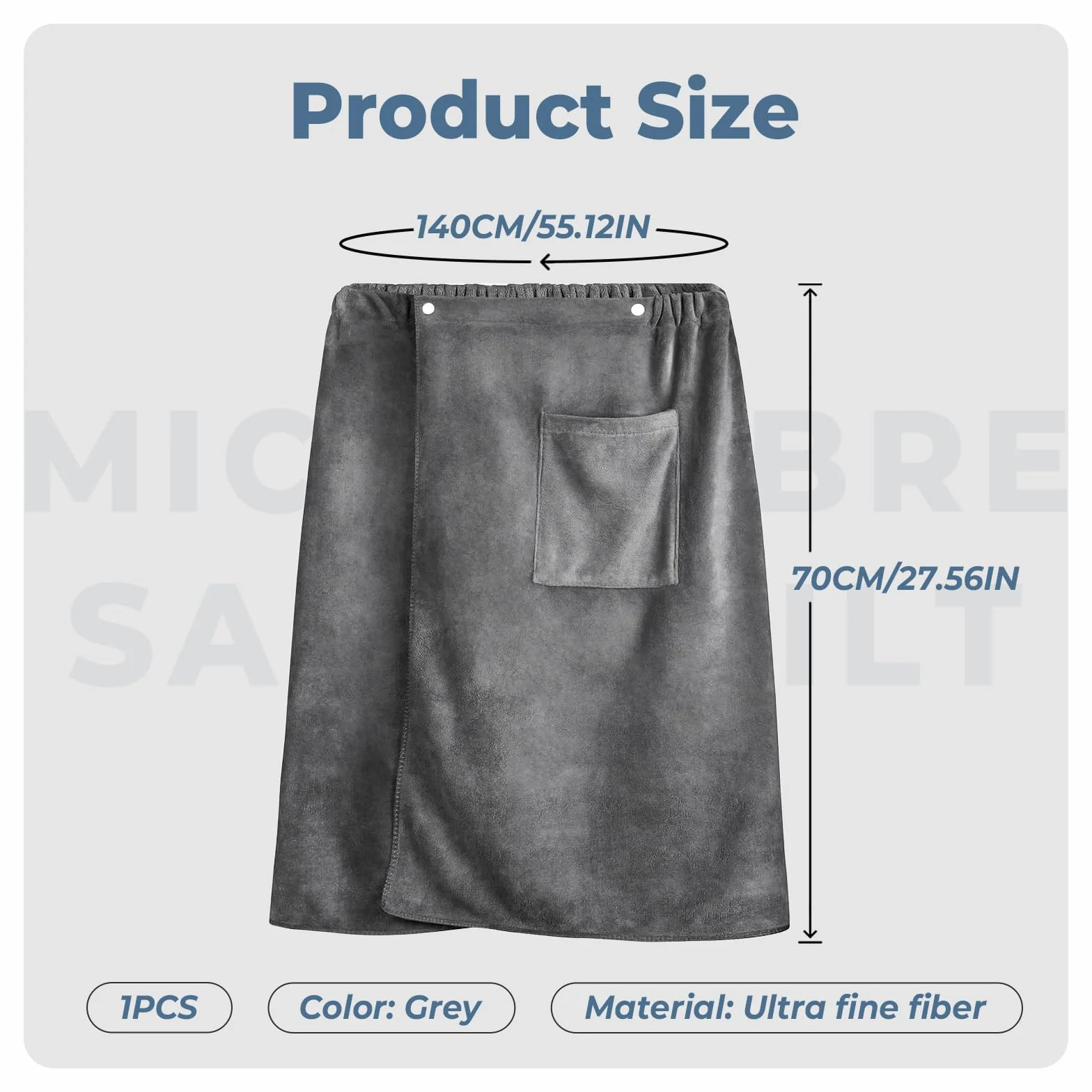 Męski kilt do sauny 70×140 cm
