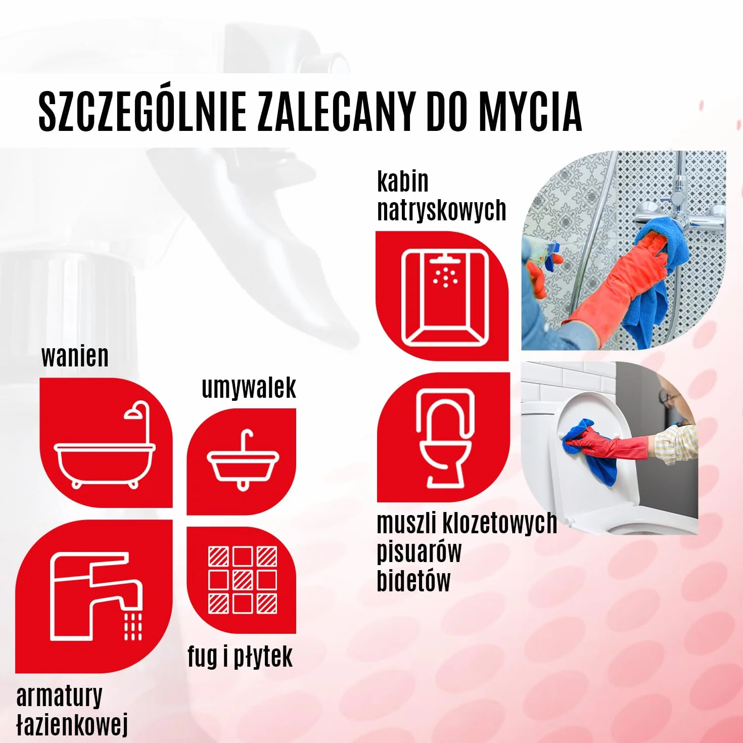Clinex W3 Forte środek do czyszczenia łazienki, odkamieniacz i rdzę, środek czyszczący do łazienki, kamień i brud, środek do czyszczenia toalety, butelka z rozpylaczem i neutralizator zapachów
