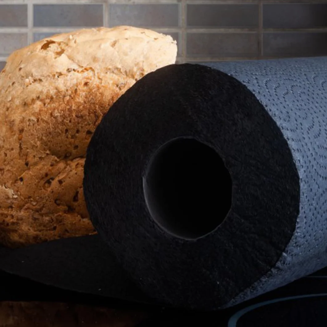 Renova Czarne czarne potrójne rolki kuchenne - 1 rolka kuchenna