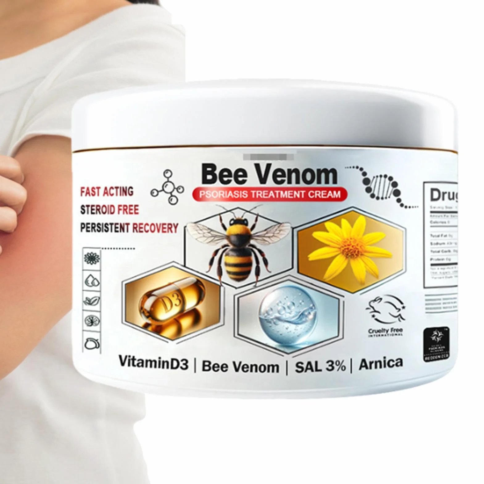 Bee-Ven-om Pa-in ma? ? trucizn? pszczel?, krem ?agodz?cy sw?dzenie, ma? ? zio?owa z ekstraktem zio?owym, szybko ?agodzi bóle stawów, ?agodz?cy trucizn? pszczó?, ramiona, tali?, tyln? r?k?,