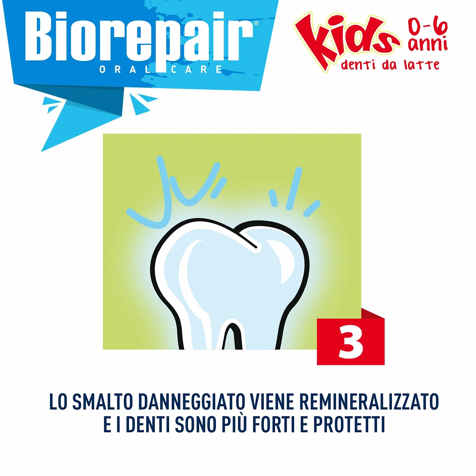 Biorepair, Pasta do zębów dla dzieci 0-6 lat Brzoskwinia, Pasta do zębów dla dzieci bez fluoru smak brzoskwinia, Antyczne, dla Zdrowych Dziąseł, Rozmiar 50 ml