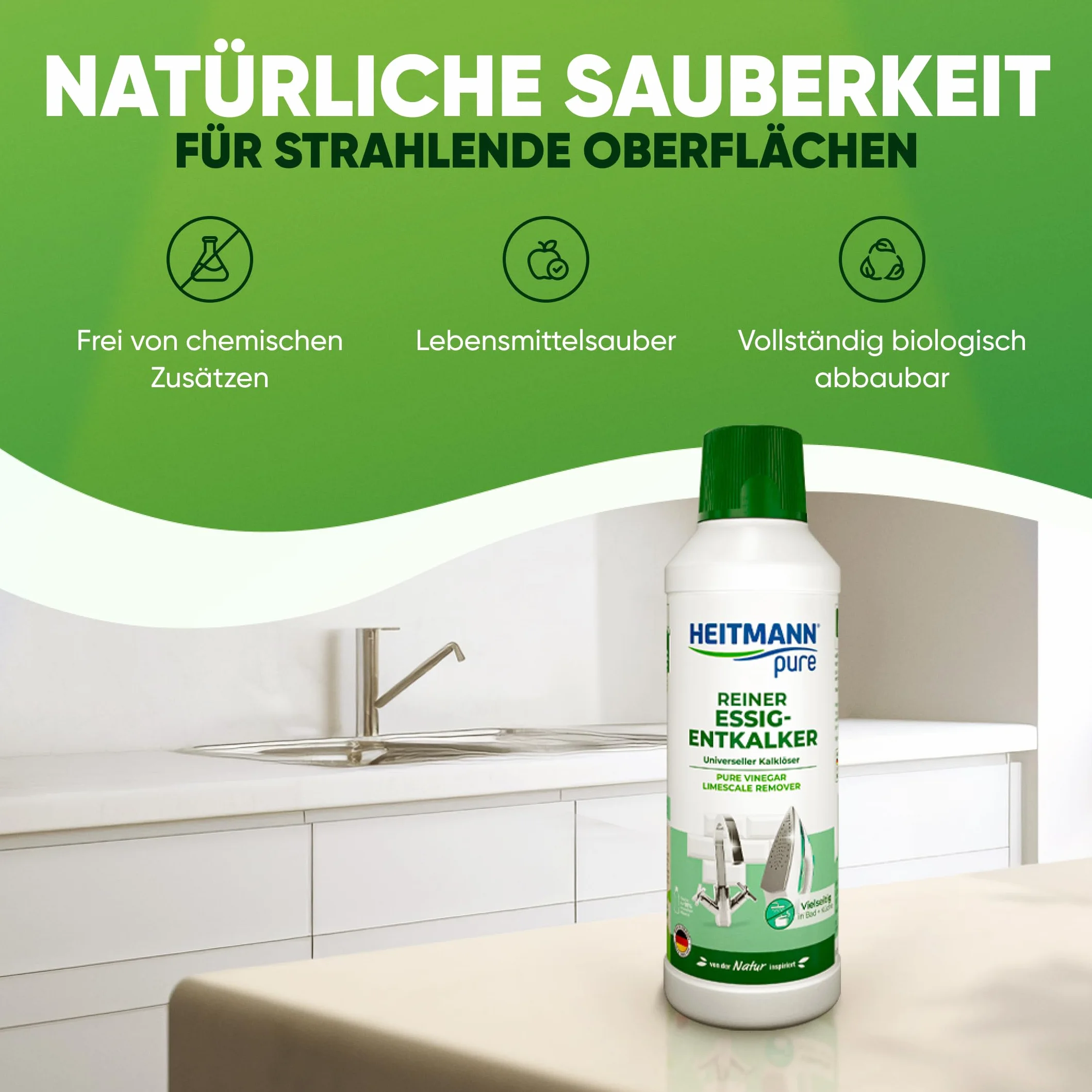 Heitmann Pure Czysty odkamieniacz octu, 500 g