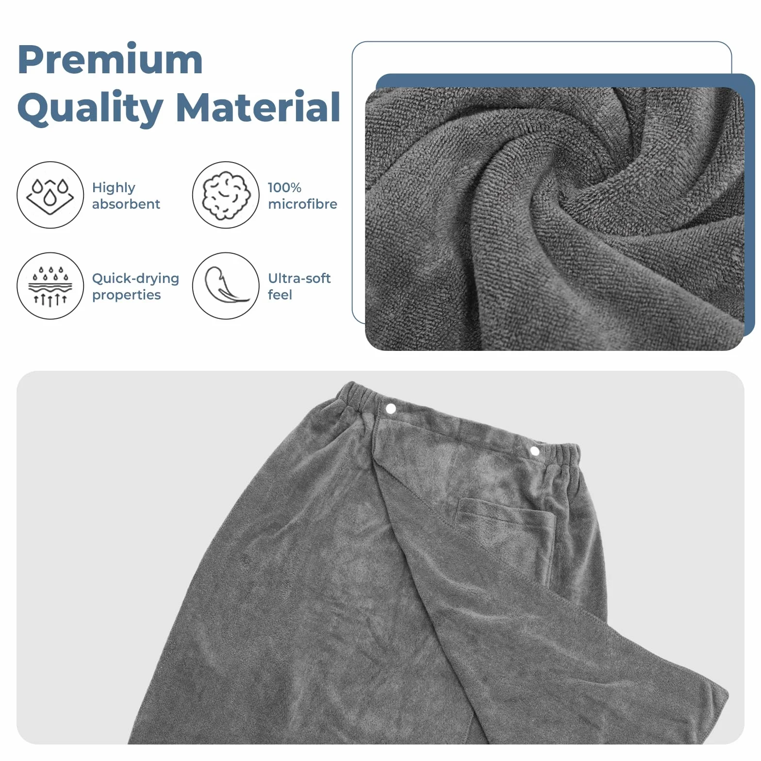 Męski kilt do sauny 70×140 cm