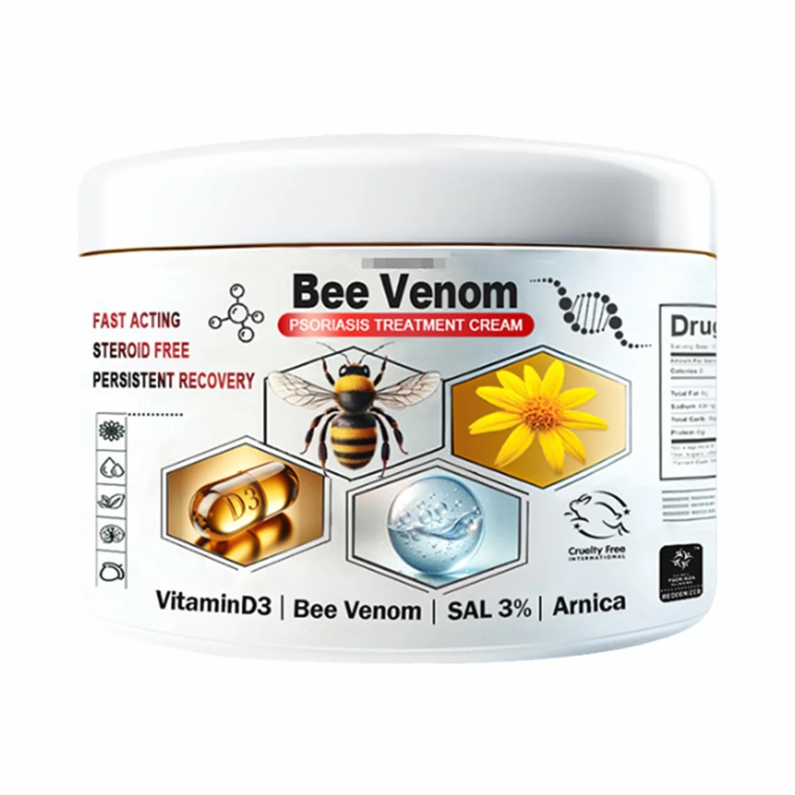 Bee-Ven-om Pa-in ma? ? trucizn? pszczel?, krem ?agodz?cy sw?dzenie, ma? ? zio?owa z ekstraktem zio?owym, szybko ?agodzi bóle stawów, ?agodz?cy trucizn? pszczó?, ramiona, tali?, tyln? r?k?,