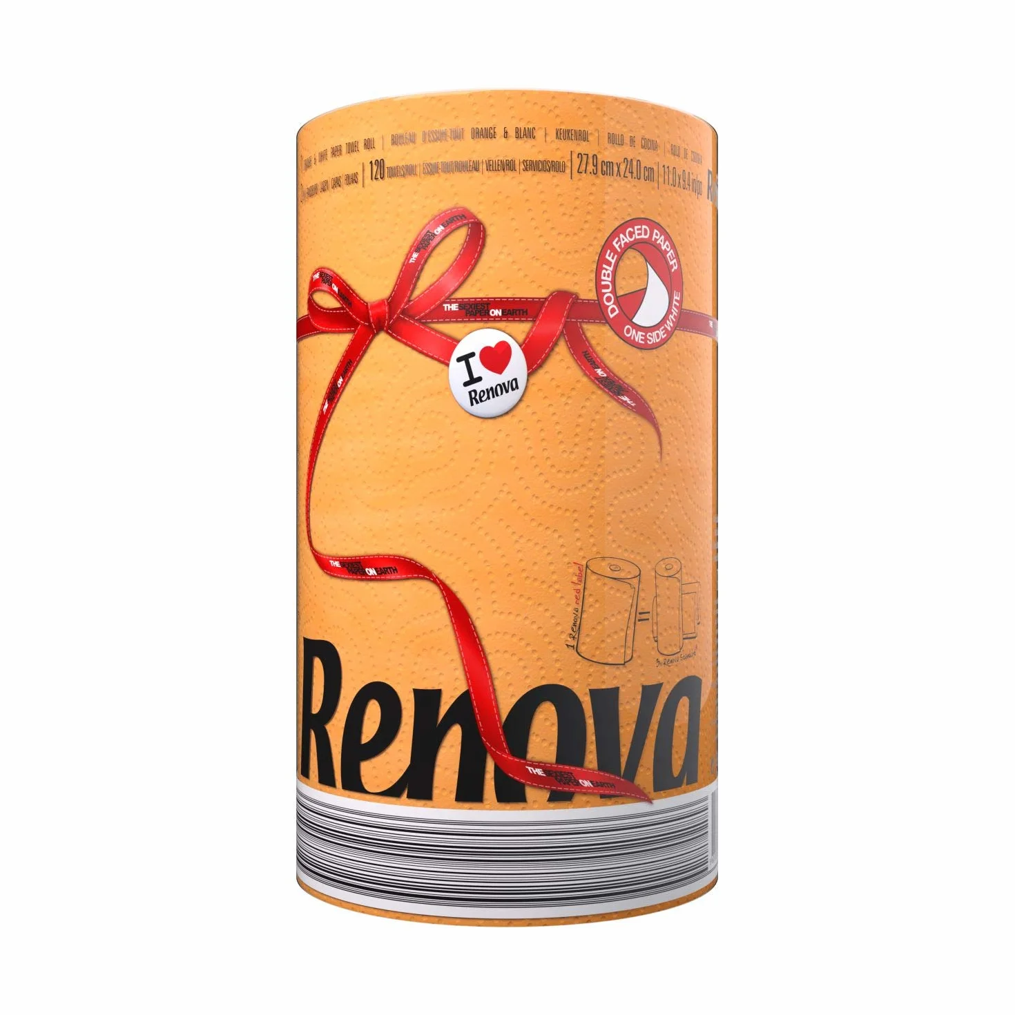 Renova Czerwony papier kuchenny pomarańczowy