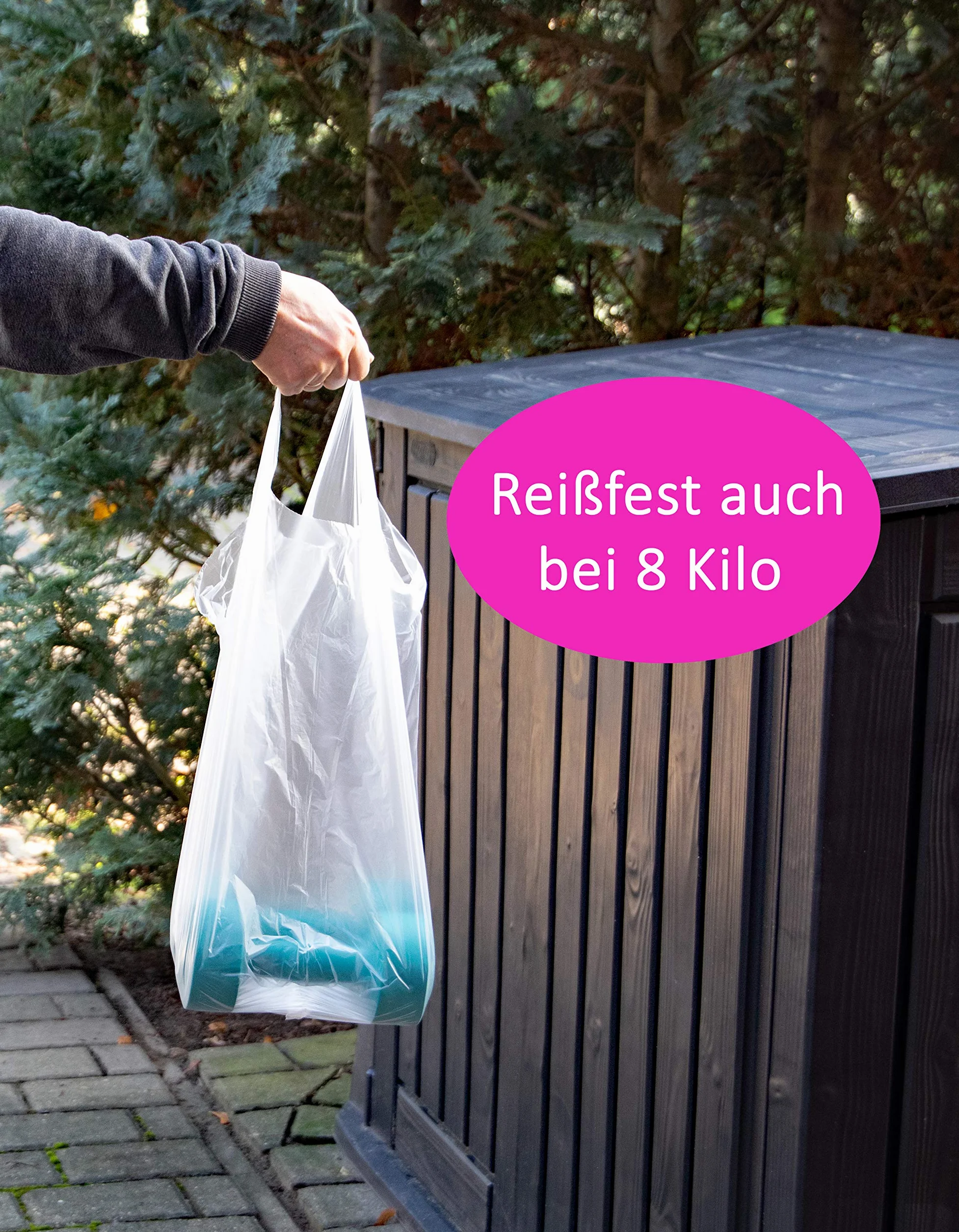 3 x 20 sztuk worków na śmieci 25 l Premium Linia - wyjątkowo odporne na rozerwanie i wodoszczelne - z uchwytem do noszenia/uchwytem - wymiary: 53 x 54 cm