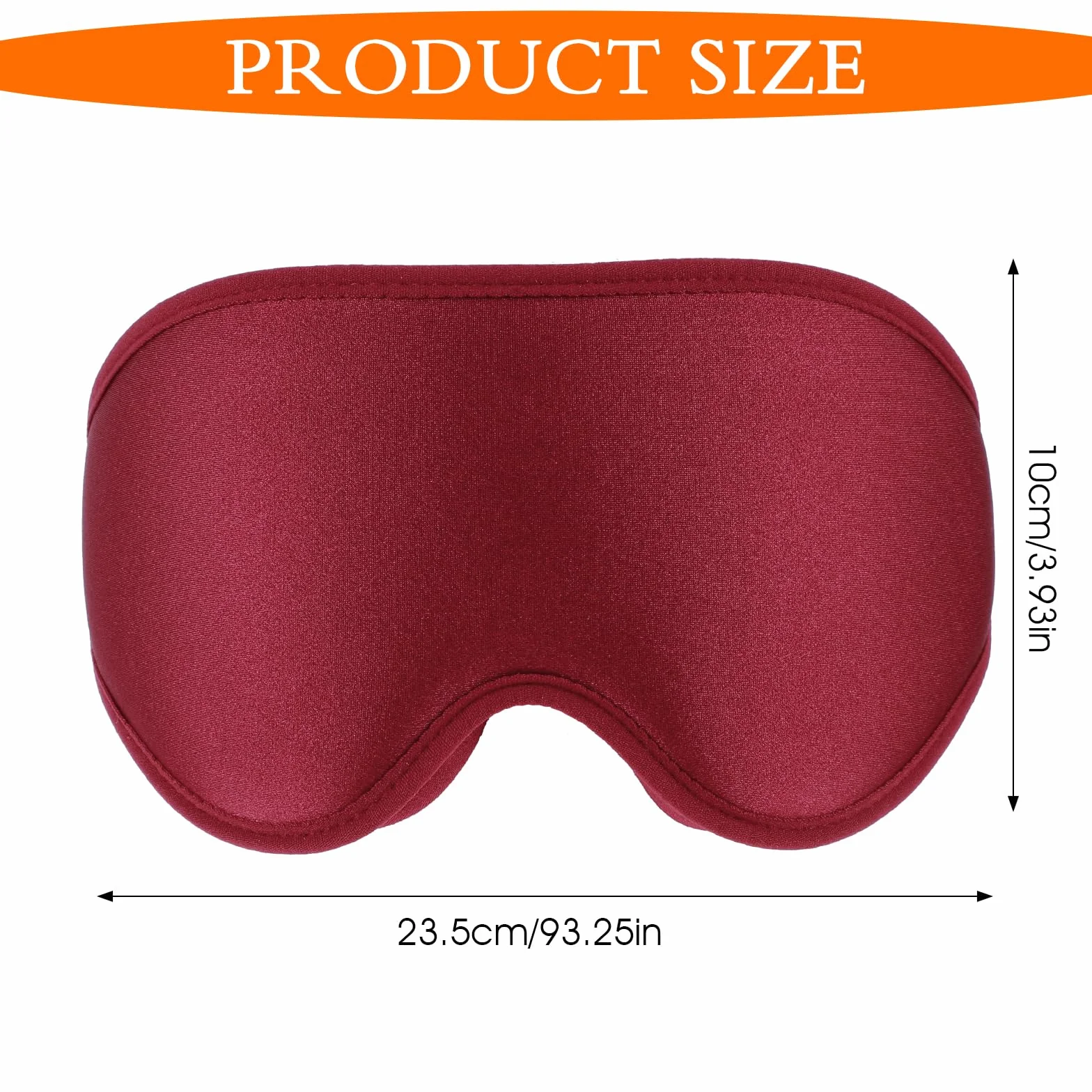 WLLHYF Jedwabna maska do spania, 3D stereo maska na oczy z głębokim snem, wygodna, regulowana, urocza, blokująca światło, osłona na oczy dla mężczyzny i kobiety przez całą noc (kasztanowa)