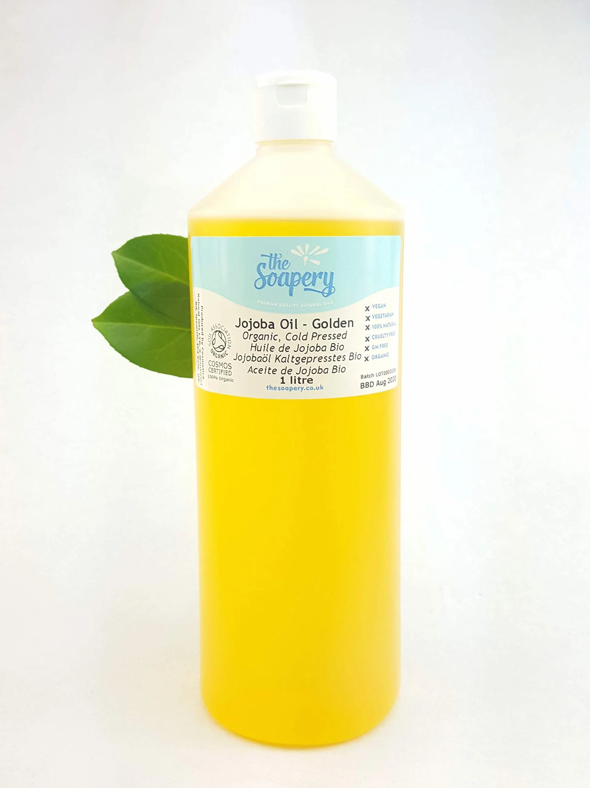 Organiczny olej jojoba tłoczony na zimno 1 litr - 100% czysty